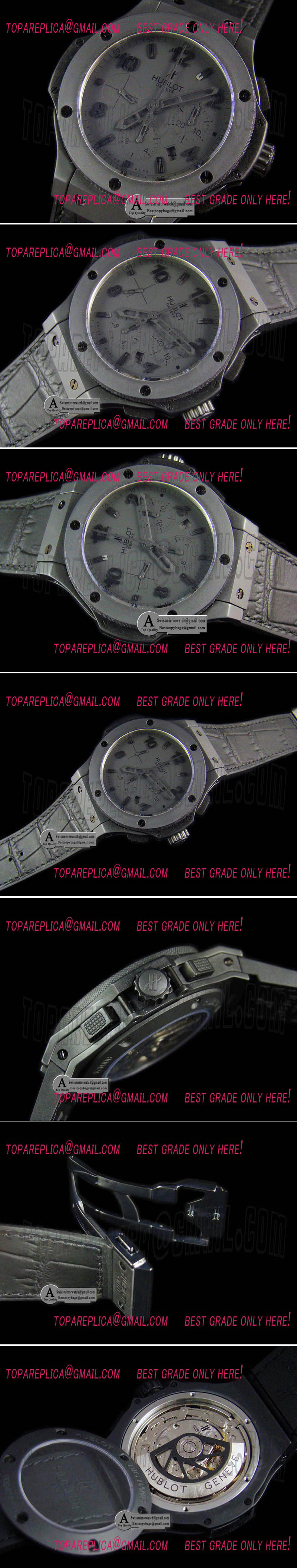 Hublot 301.CI.1110.CI Big Bang All Black II Ceramic/Leather Black A-7750 Replica Watches