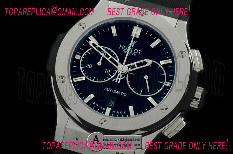 Hublot 521.NX.1170.LR Classic Fusion 45MM Chrono SS/Leather Black A-7750 Sec@3 Replica Watches