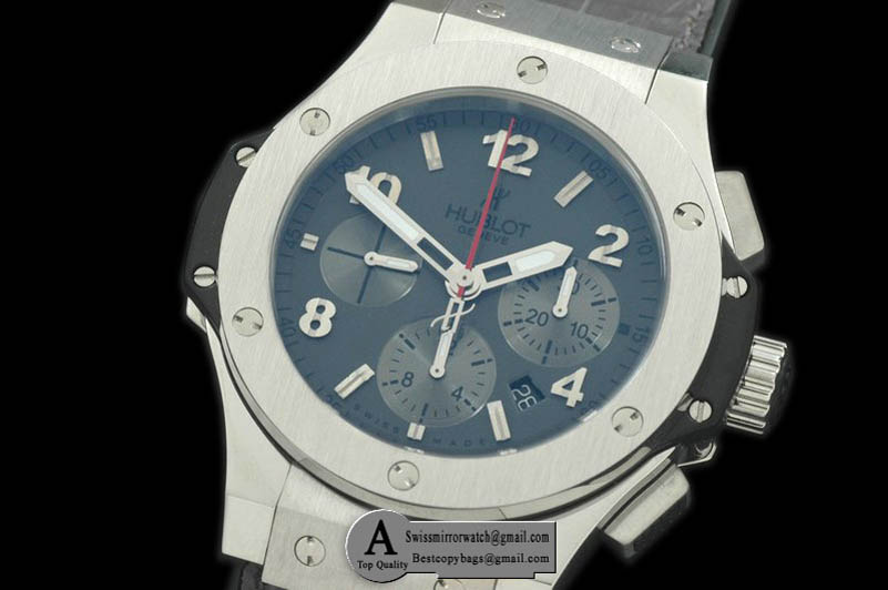 Hublot Big Bang Earl Grey Limited Editions SS/Leather Grey A-7750 Replica Watches