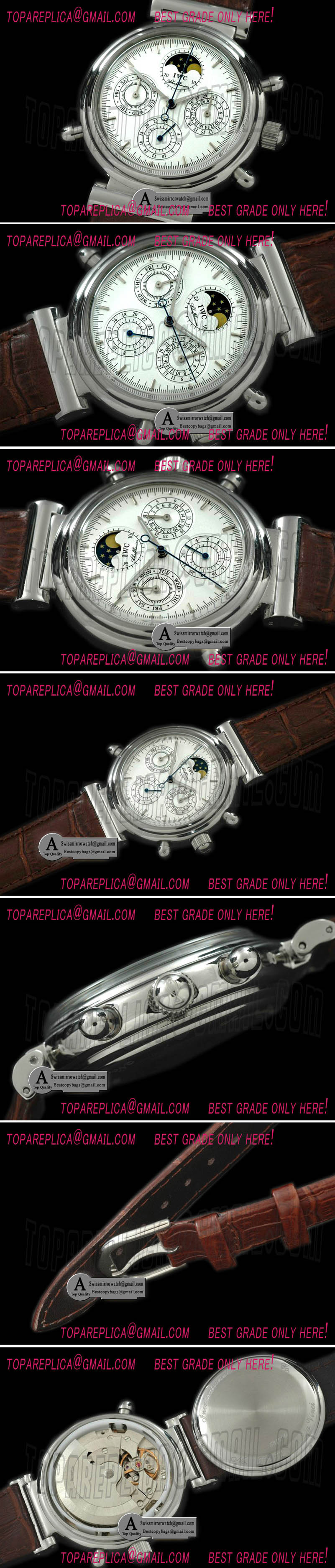 IWC Da Vinci Perpetual Calendar SS/LE White/Silver Asia Replica Watches