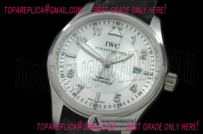 IWC IW325502 Mark XVI SS/Leather White Asian 2892 Automatic Replica Watches