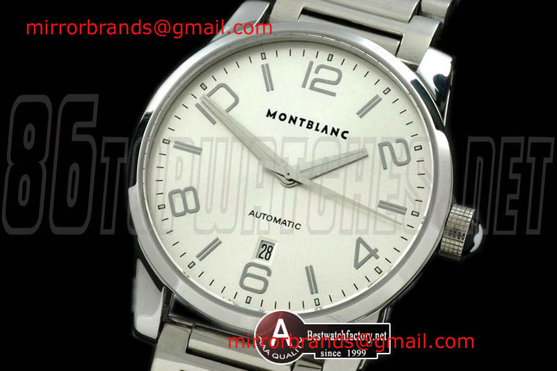 Mont Blanc Timewalker Automatic SS/SS White Asian Eta 2836-2