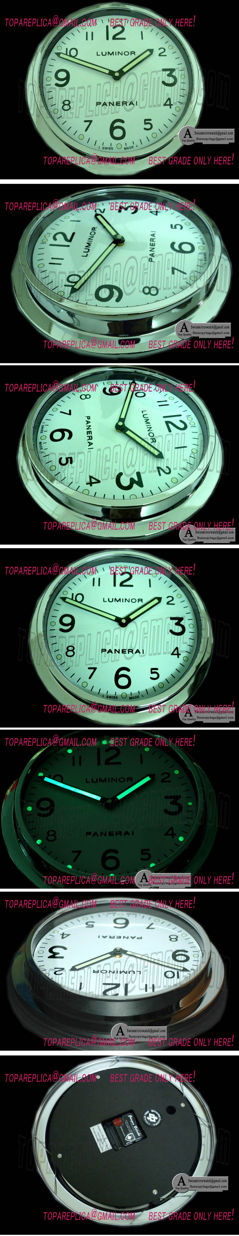 Panerai Dealer Clock Pam 114 Base Style Swiss Quartz Replica