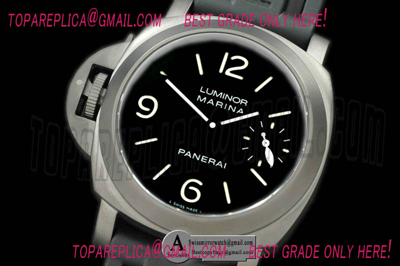 Panerai Pam 026K Lefty DLC/Rubber Black Asian 6497 Replica Watches