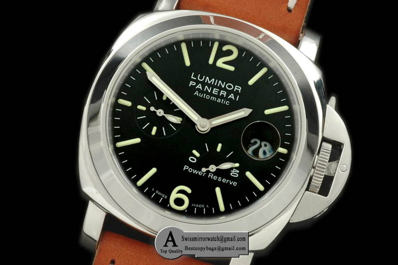 Panerai PAM 090I SS/Leather Black A-7750 Replica Watches