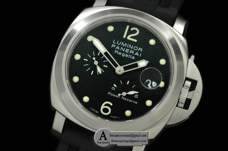 Officine Panerai Pam 222H SS/Rubber Black A-7750 Replica Watches
