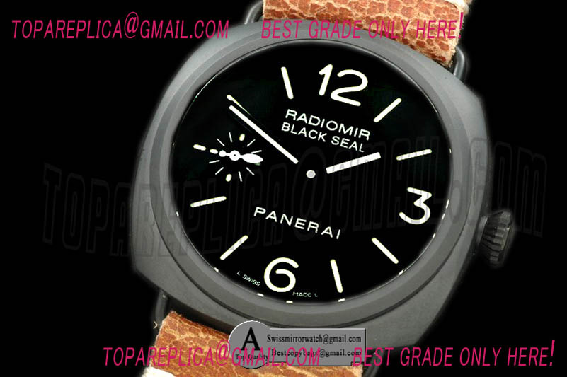 Panerai Pam 292K Ceramic/Leather Black Asian 6497 Superlume