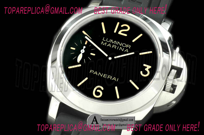 Panerai Pam 367M Patina SS/Rubber Black Asian 6497 Replica Watches