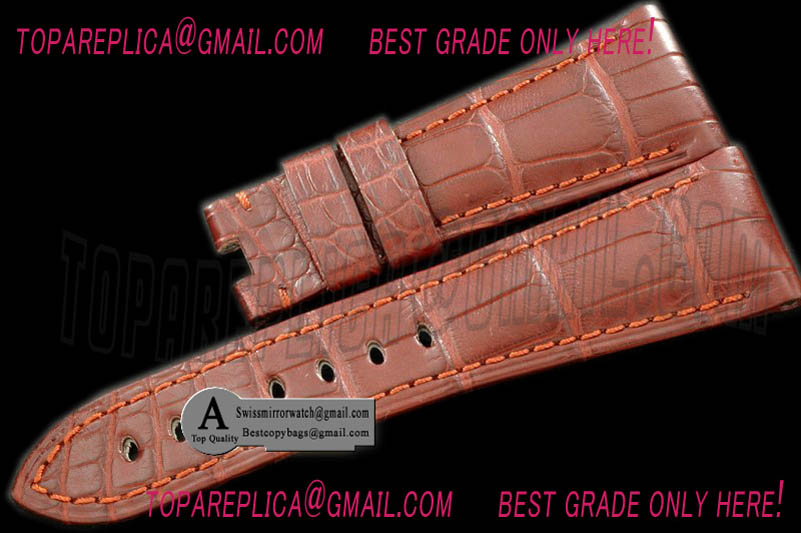 Panerai 26/20 Brown Amercian Croc Leather Strap for Radiomir