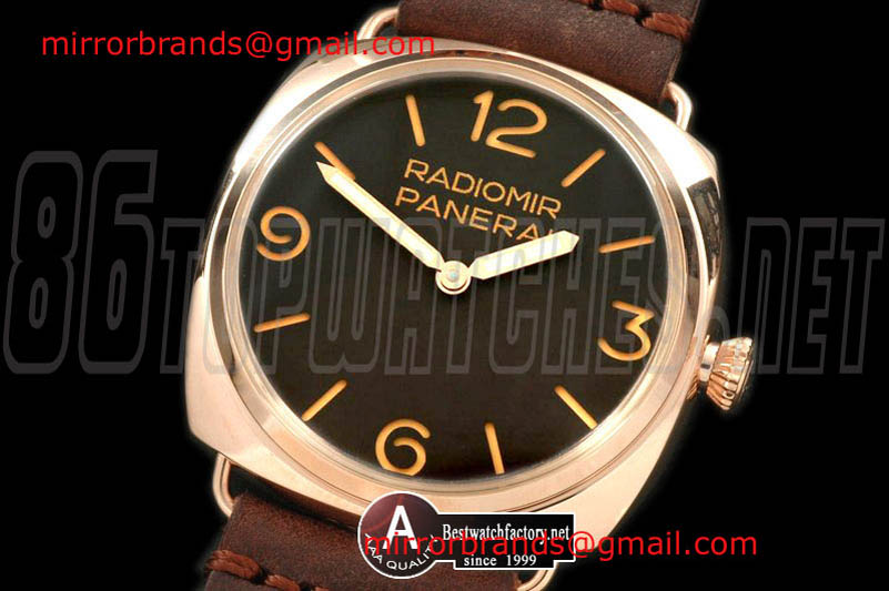 Panerai The Ultra Big 47mm and 60mm Special Ed Radiomir Rose Gold/Leather Brown 6497