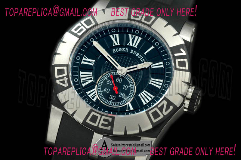 Roger Dubuis SED46.14.C9.NCP.G91 Easy Diver Automatic SS/Rubber Black Replica Watches