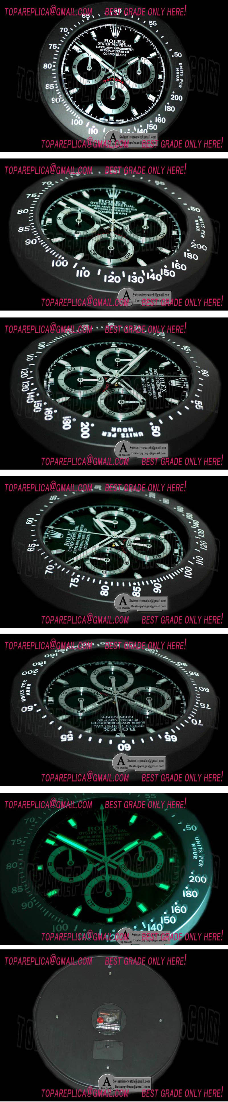 Rolex Dealer Clock Prohunter Mk1 Daytona Style Swiss Quartz Replica Watches