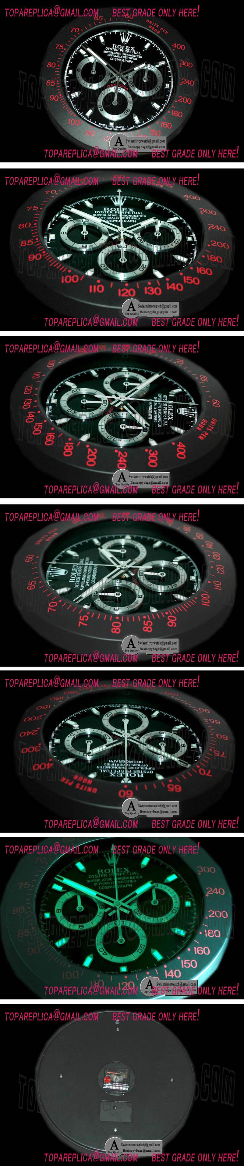 Rolex Dealer Clock Prohunter MkII Daytona Style Swiss Quartz Replica Watches