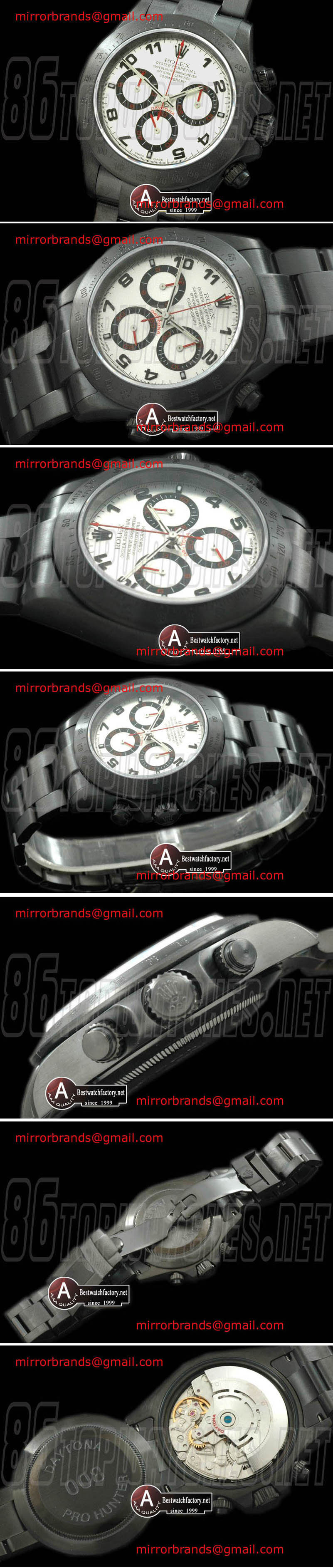 Luxury Rolex Rolex Pro Hunter Matt Daytona MK5 116520 PVD White Numeral A-7750 28800