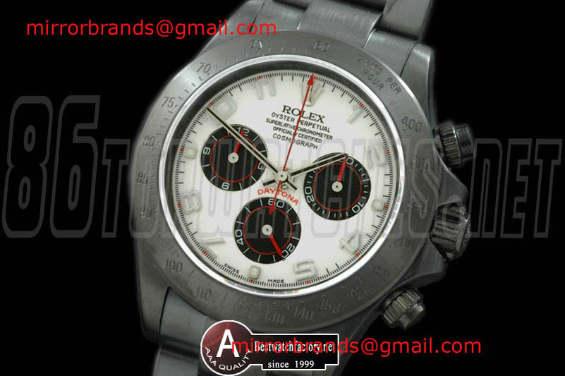 Luxury Rolex Pro Hunter Matt Daytona MK6 116520 PVD White/Black Numeral A-7750 2880