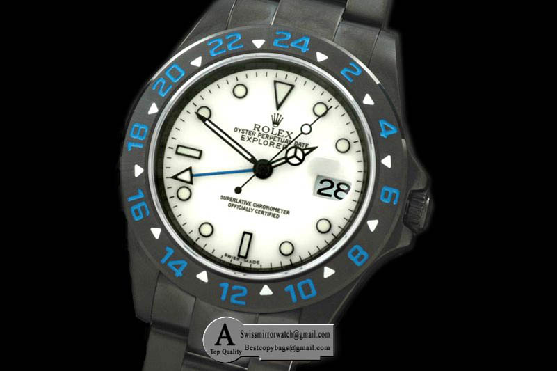 Rolex Project X Explorer II PVD White Asia Eta Replica Watches