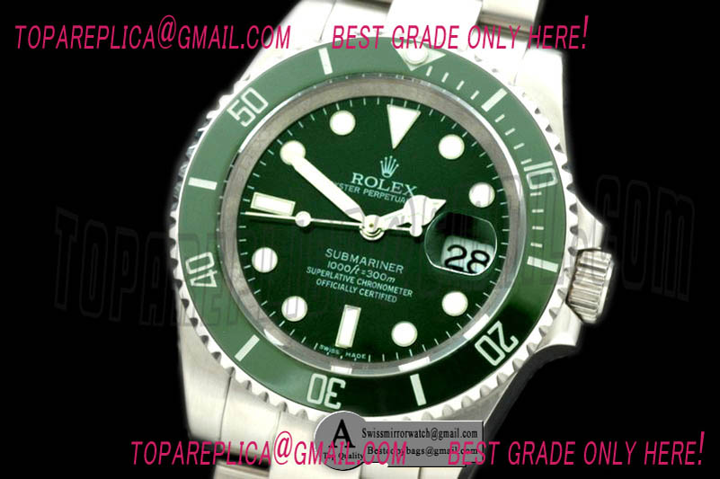 Rolex Submariner SS Green Asian 2813 21J