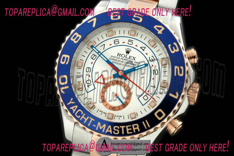 Rolex 116681 2007 Yatchmaster II (42mm) SS/Yellow Gold TT White Asia 2813 Replica Watches