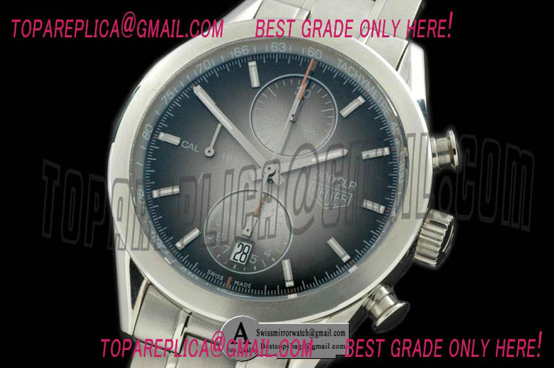 Tag Heuer Carrera 1887 Chronograph SS/SS Grey A-7750 28800 Replica Watches