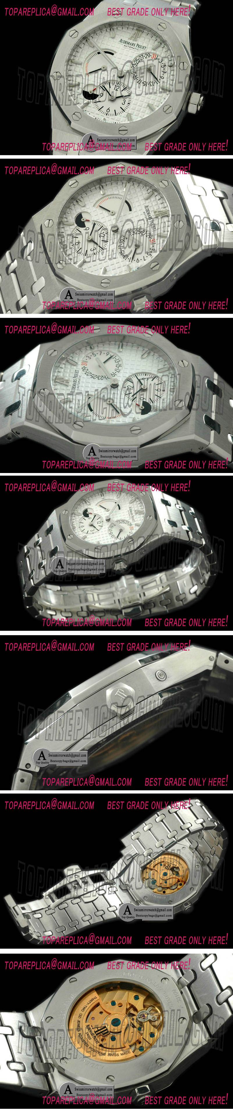 Audemars Piguet Royal Oak Reserve/Duo 26120ST.OO.1220ST.01 Time SS/SS White Asian 23 Automatic Replica Watches