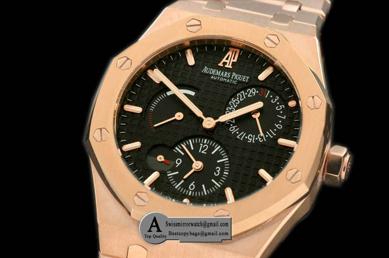 Audemars Piguet Royal Oak Reserve/Duo 26120OR.OO.D002CR.01 Time Rose Gold/Rose Gold Black Asian 23 Automatic Replica Watches