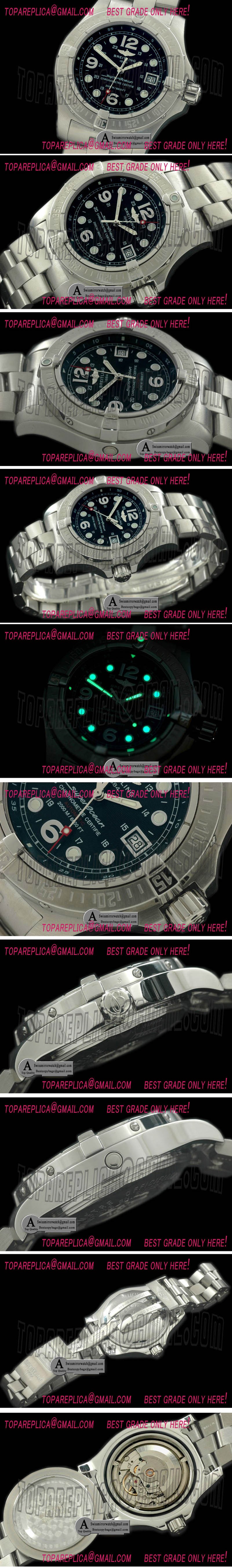 Breitling Steelfish V2 A1739010.B722-894A SS/SS Black - Swiss ETA 2836 Replica Watches