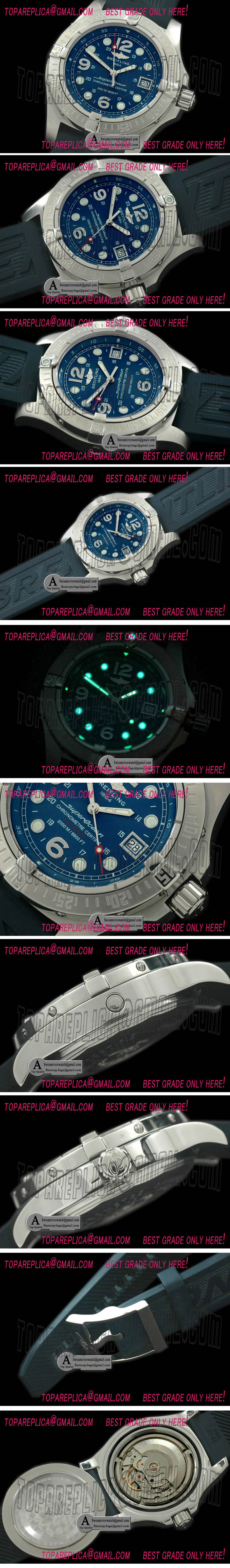 Breitling Steelfish V2 A1739010 SS/Rubber Blue - Swiss ETA 2836 Replica Watches