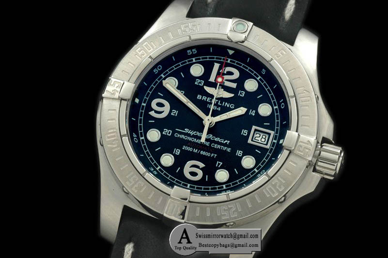 Breitling Steelfish V2 A1739010 SS/Leather Black - Swiss ETA 2836 Replica Watches