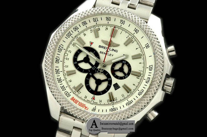 Breitling Bentley Motors Barnato Racing Chronograph A2536621 G732SS SS White A 7750 Sec3 Replica Watches
