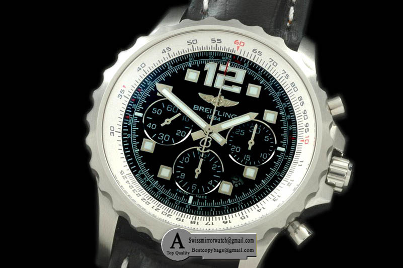 Breitling Chronospace Automatic A2336035 BA68 BCL SS Leather Black A 7750 28800bph Replica Watches