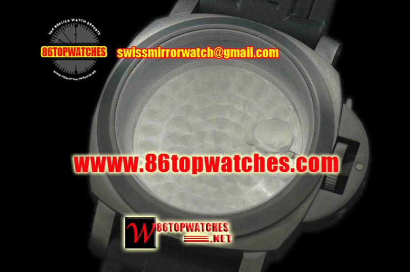 Panerai DLC Marina Automatic Caseset C w Rubber Strap Deployant Replica Watches