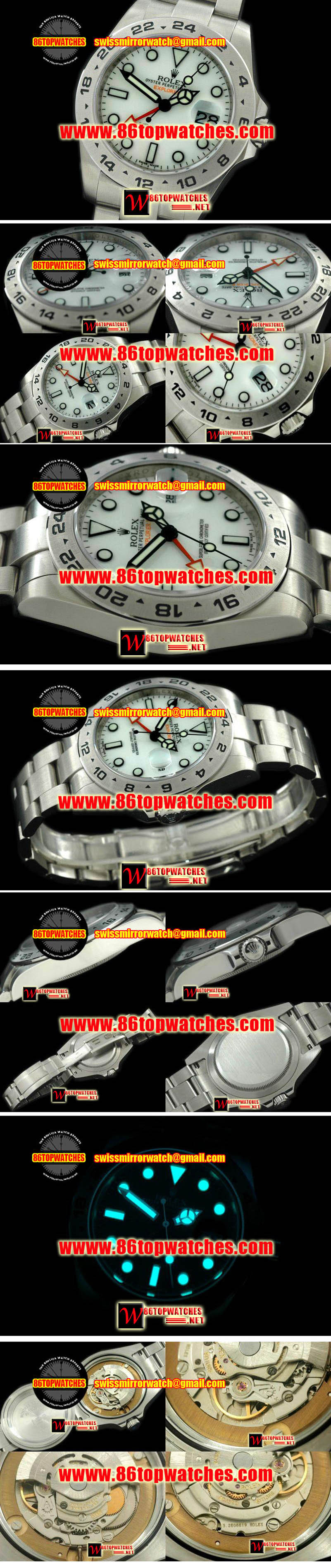 Rolex 216570 Explorer II 42mm White Replica Watches