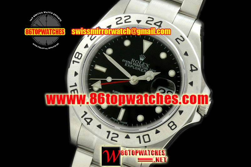 Rolex Explorer II SS Black A-2813 Replica Watches
