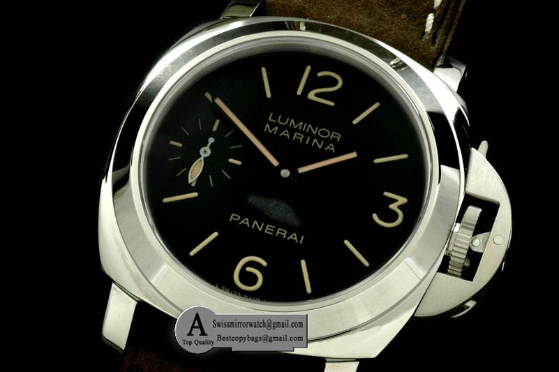 Panerai Luminor Marina 44mm Pam 411M Florence SS Leather A-6497 Replica Watches