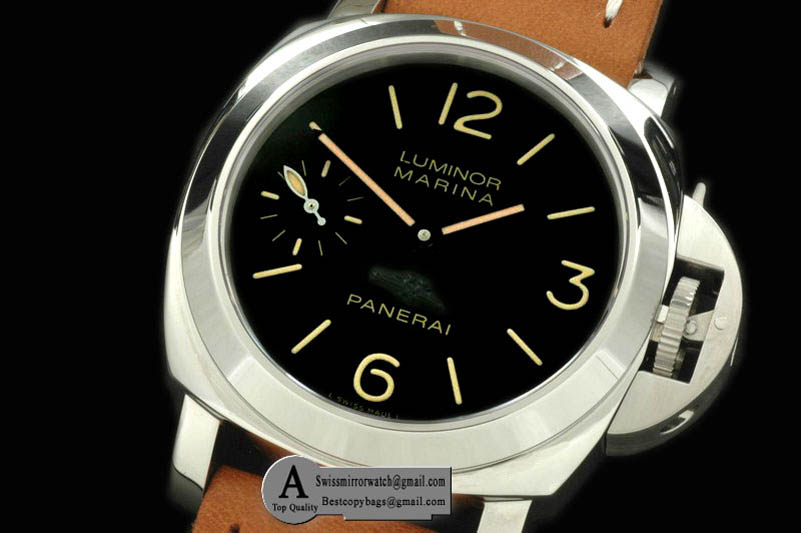 Panerai Special Boutique Editions Pam 414M Paris SS Leather A-6497 Replica Watches