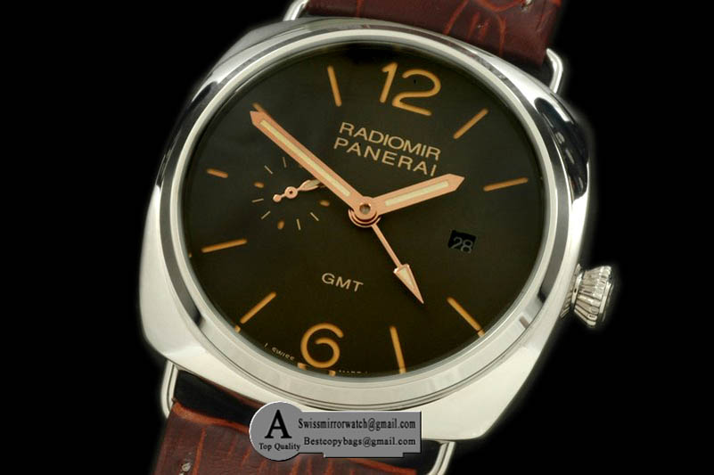 Panerai Pam 421 3 Days GMT SS/Leather Brown SG-25J Auto