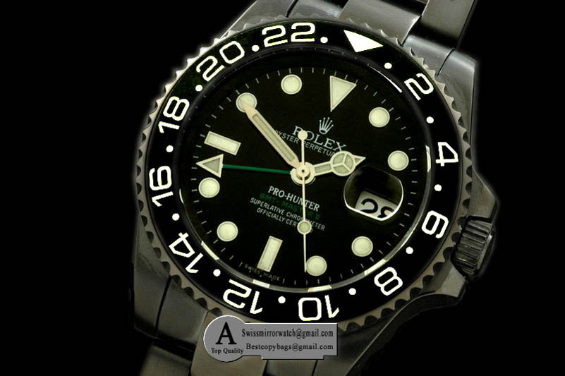 Rolex Pro Hunter GMT PVD PVD Asian 2836 Replica Watches