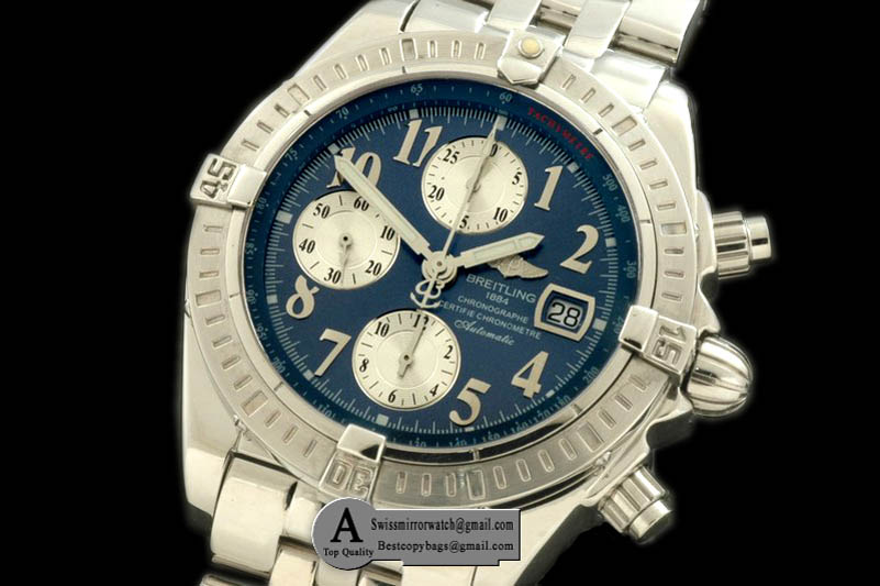 Breitling Chronomat Evo SS SS Blue Numeral A-7750 28800bph
