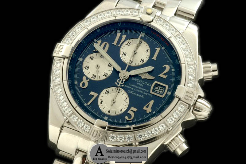 Breitling Chronomat Evo SS Blue Num A-7750 28800