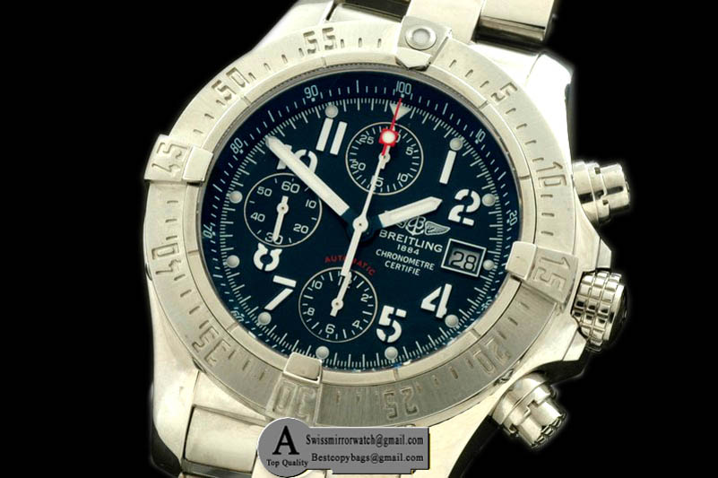 Breitling Avenger SS SS Blue A-7750 28800 Replica Watches