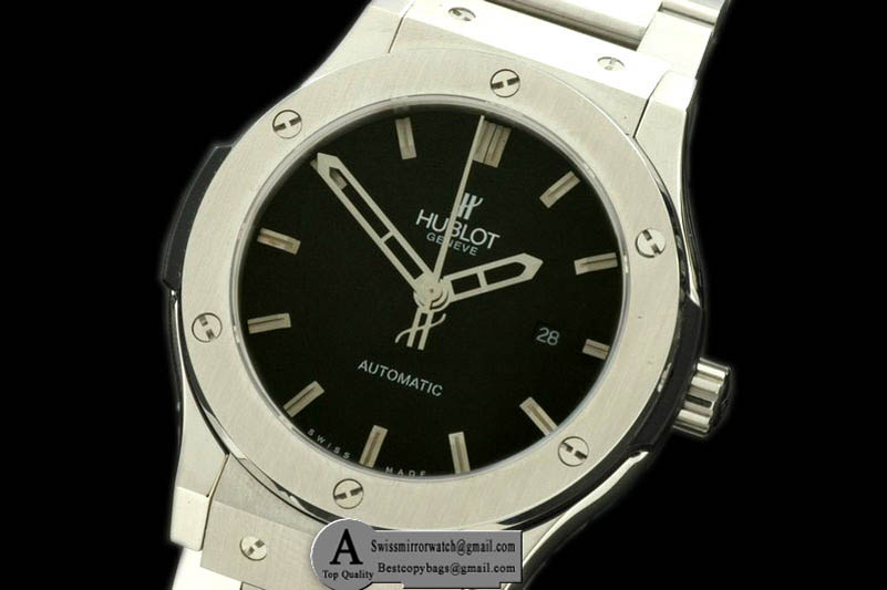 Hublot 511.NX.1170.NX Classic Fusion SS SS Steel Bezel Black Asia 2813 Replica Watches
