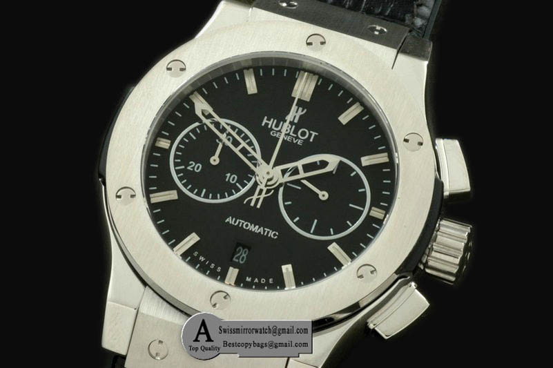 Hublot Classic Fusion Chrono V2 521.NX.1170.LR SS Leather Black A 7750 Sec 3 Replica Watches