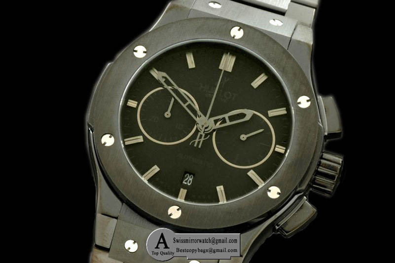 Hublot Classic Fusion Chrono V2 PVD PVD All Black A 7750 Replica Watches
