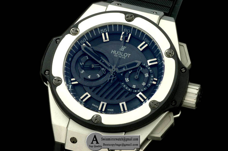 Hublot 715.ZX.1127.RX Big Bang King Power SS Rubber Black Asia 7750 Replica Watches