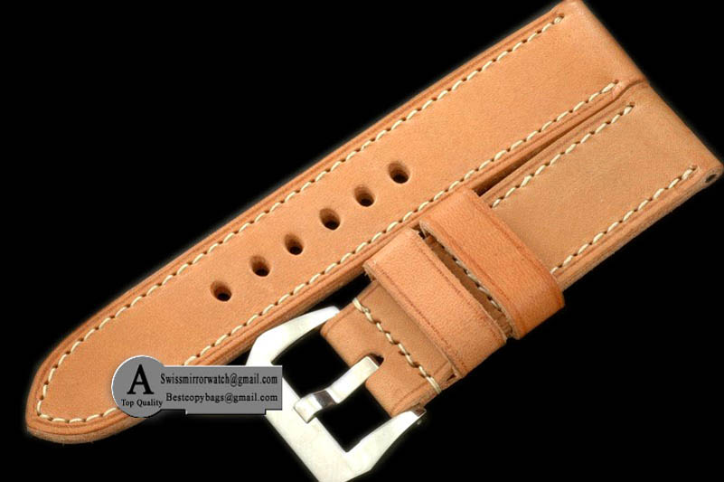 Panerai "Italiano" Distress Tan 24 24 Leather Strap Replica Watches