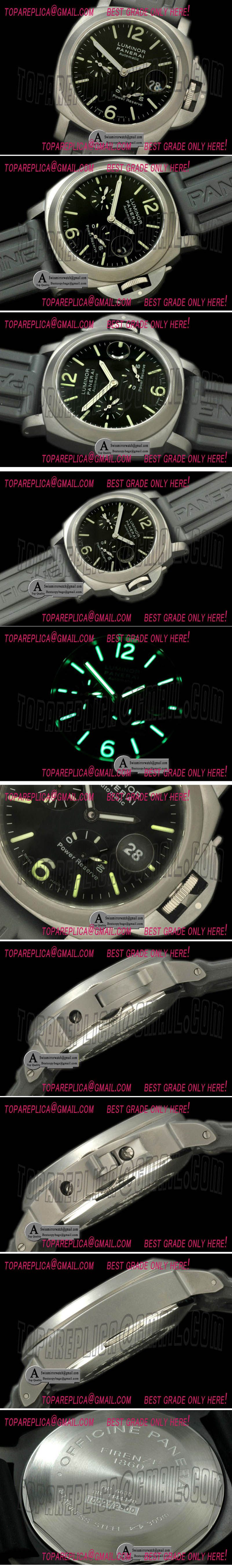 Panerai PAM 090I DLC/Rubber Black A-7750 Replica Watches