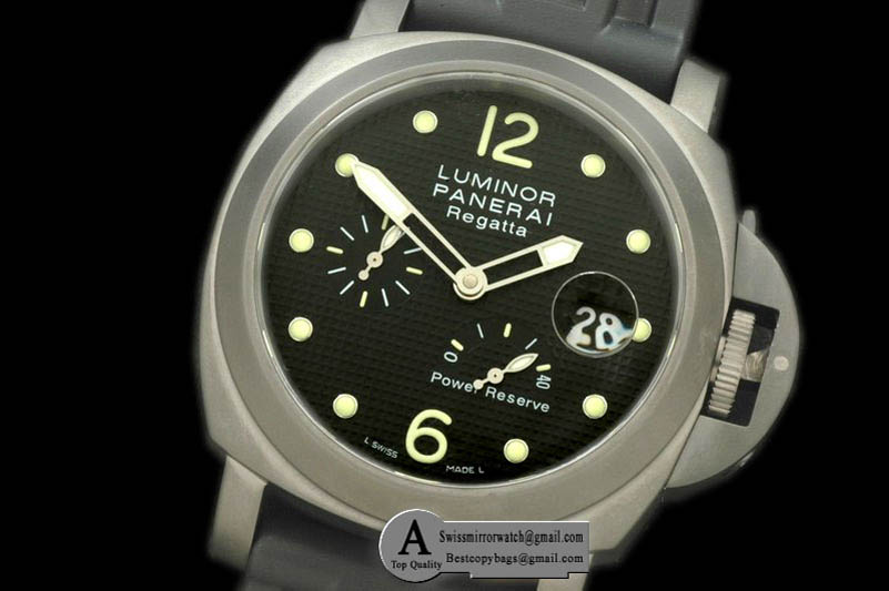 Panerai Pam 222H DLC/Rubber Black A-7750 Replica Watches