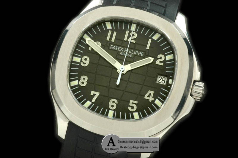 Patek Philippe Aquanaut Jumbo V3 Auto SS Rubber Black Swiss Eta 2824-2 Replica Watches