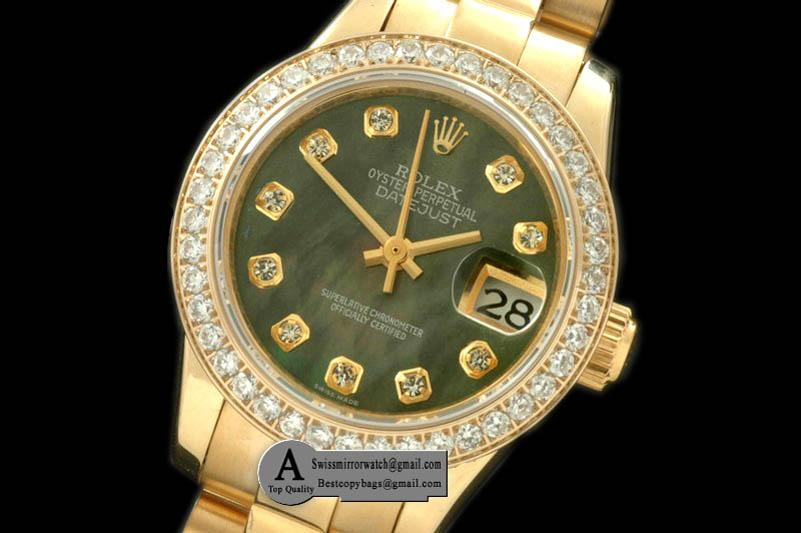 Rolex Yellow Gold President MOP Gold Diamond Swiss Eta 2671-2 Replica Watches