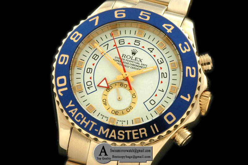 Replica Rolex 2007 Yatchmaster II (42mm) 16688 Yellow Gold/Yellow Gold White Asia 2813 Watches